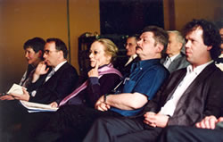 Von rechts nach links: Dr. Arnd Beise, Mikael Sylvan, Prof. Gunilla Palmstierna Weiss, Dr. Uwe Klett, Gisela Peter